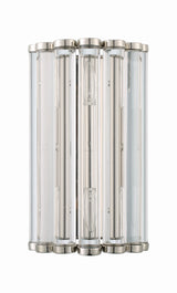 Libby Langdon for Crystorama Elliot 2 Light Polished Nickel Sconce ELL-B3002-PN