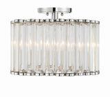 Libby Langdon for Crystorama Elliot 4 Light Polished Nickel Semi Flush Mount ELL-B3004-PN_CEILING