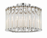 Libby Langdon for Crystorama Elliot 4 Light Polished Nickel Semi Flush Mount ELL-B3004-PN_CEILING