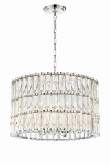 Libby Langdon for Crystorama Elliot 6 Light Polished Nickel Chandelier ELL-B3006-PN