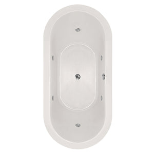 Hydro Systems ELL7236ACO-WHI ELLE 7236 AC W/COMBO SYSTEM-WHITE