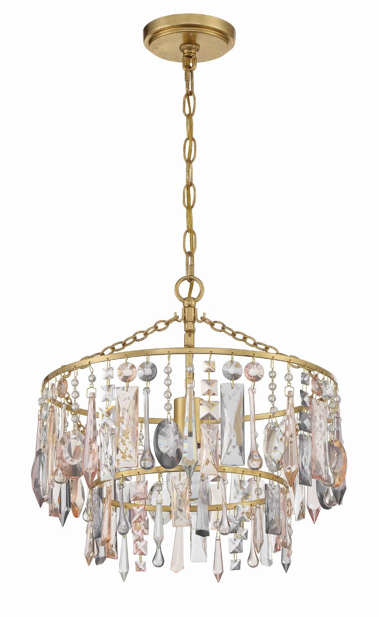 Elsa 1 Light Antique Gold Pendant ELS-7100-GA