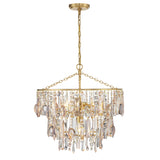 Elsa 3 Light Antique Gold Chandelier ELS-7103-GA