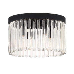Emory 4 Light Black Forged Flush Mount EMO-5400-BF