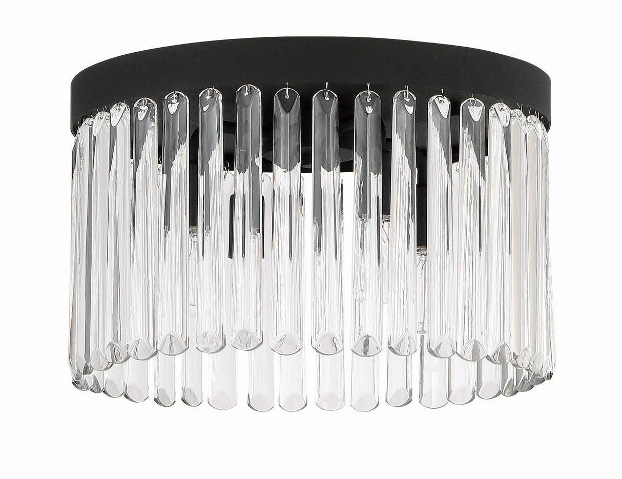 Emory 4 Light Black Forged Flush Mount EMO-5400-BF