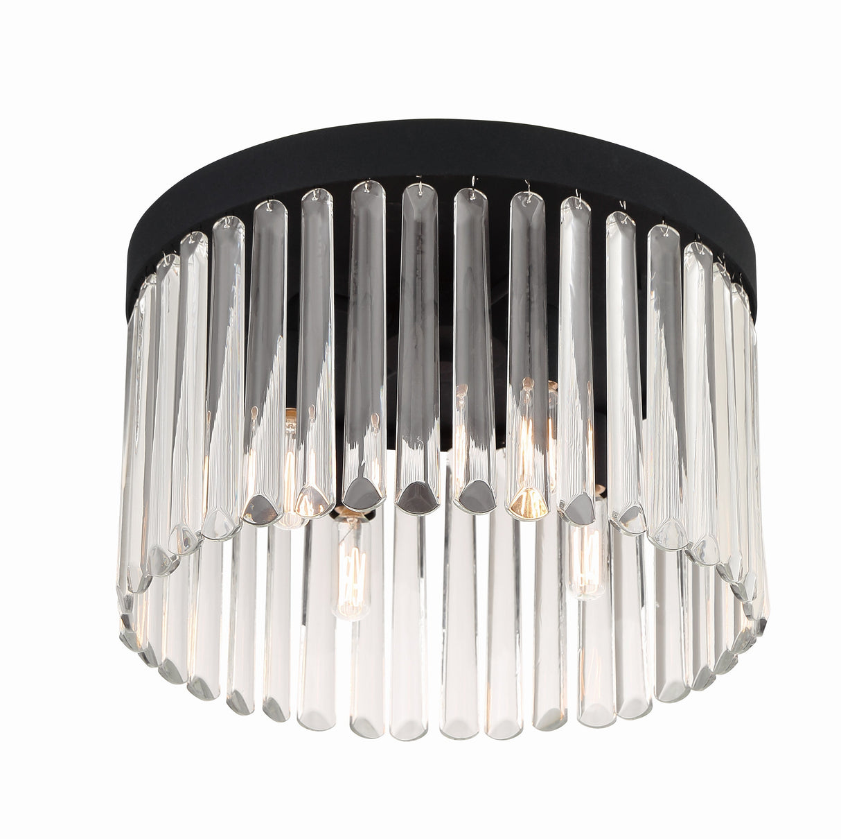 Emory 4 Light Black Forged Flush Mount EMO-5400-BF