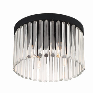 Emory 4 Light Black Forged Flush Mount EMO-5400-BF