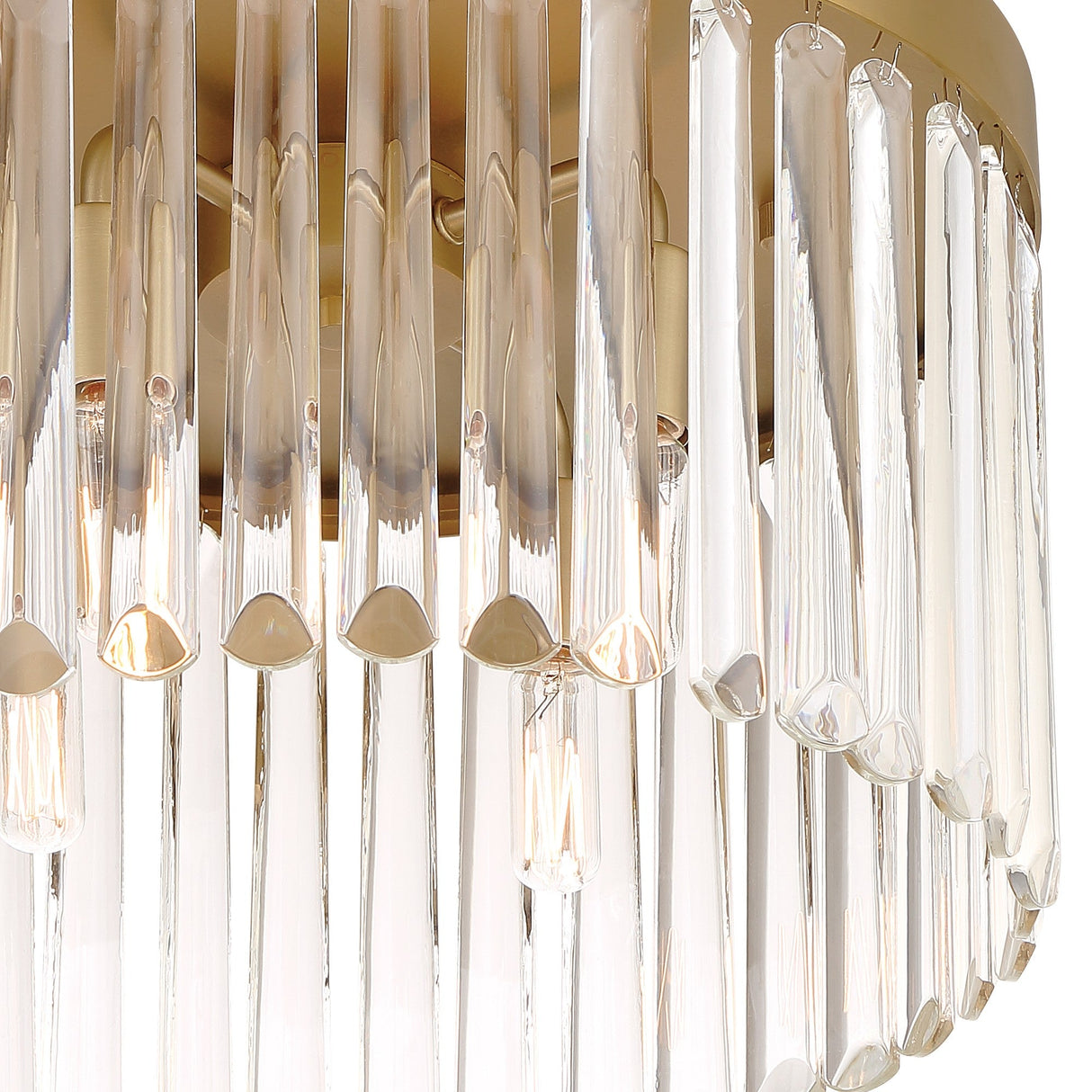 Emory 4 Light Modern Gold Flush Mount EMO-5400-MG