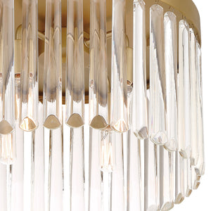 Emory 4 Light Modern Gold Flush Mount EMO-5400-MG