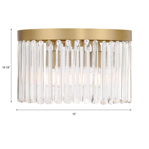 Emory 4 Light Modern Gold Flush Mount EMO-5400-MG