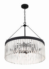 Emory 8 Light Black Forged Chandelier EMO-5406-BF