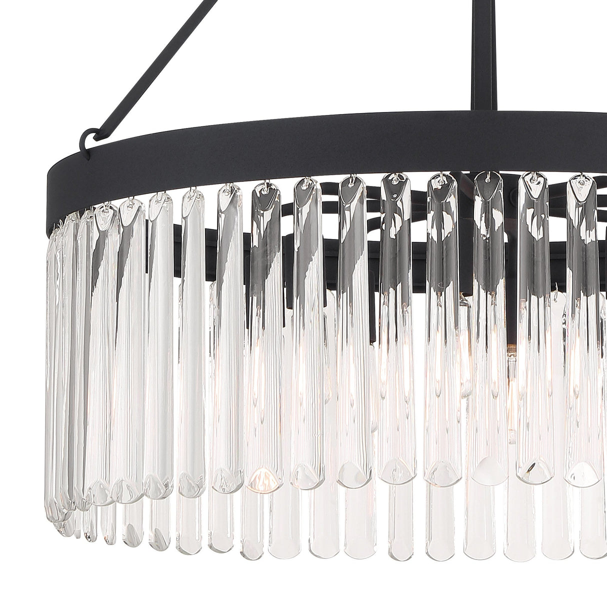 Emory 8 Light Black Forged Chandelier EMO-5406-BF