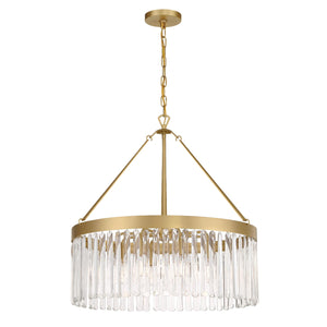 Emory 8 Light Black Forged Chandelier EMO-5406-BF