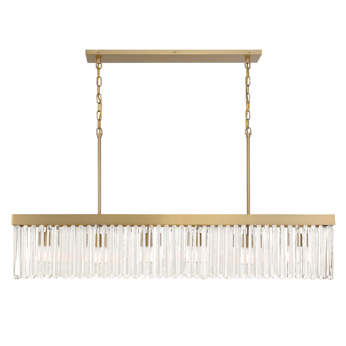 Emory 6 Light Modern Gold Linear Chandelier EMO-5407-MG