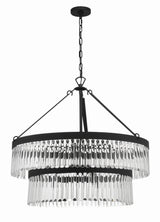 Emory 9 Light Black Forged Chandelier EMO-5408-BF