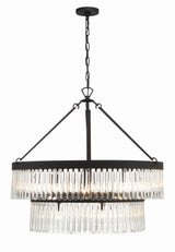 Emory 9 Light Black Forged Chandelier EMO-5408-BF