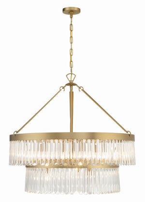 Emory 9 Light Black Forged Chandelier EMO-5408-BF