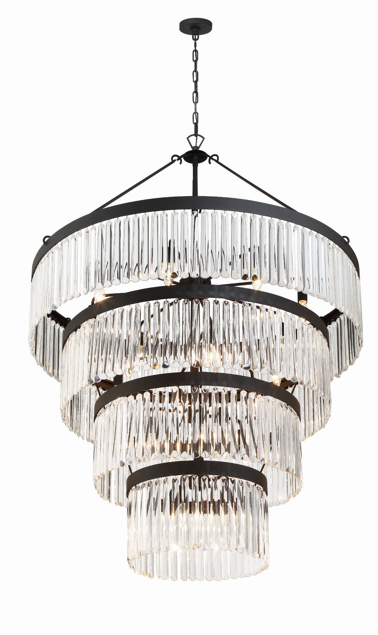 Emory 22 Light Black Forged Chandelier EMO-5409-BF