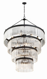 Emory 22 Light Black Forged Chandelier EMO-5409-BF