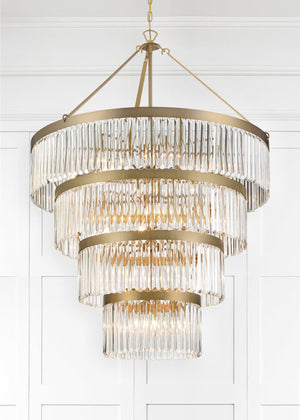 Emory 22 Light Black Forged Chandelier EMO-5409-BF