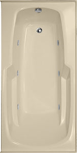 Hydro Systems ENT6032GWP-BON-LH ENTRE 6032 GC W/WHIRLPOOL SYSTEM-BONE-LEFT HAND