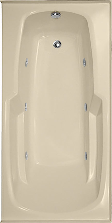 Hydro Systems ENT6632GWP-BON-RH ENTRE 6632 GC W/WHIRLPOOL SYSTEM-BONE-RIGHT HAND