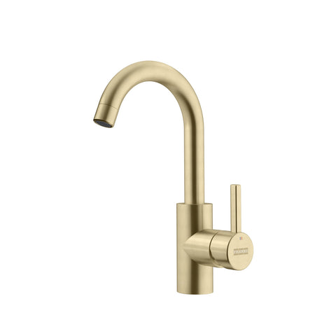 FRANKE EOS-BR-GLD Eos Neo 11.25-inch Single Handle Swivel Spout Bar Faucet in Gold In Gold