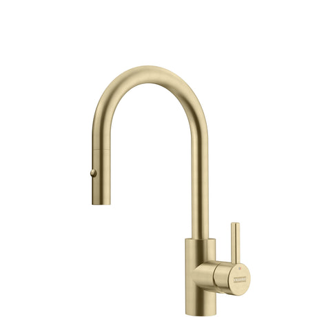 FRANKE EOS-PR-GLD Eos Neo 14-in Single Handle Pull-Down Prep Kitchen Faucet in Gold In Gold