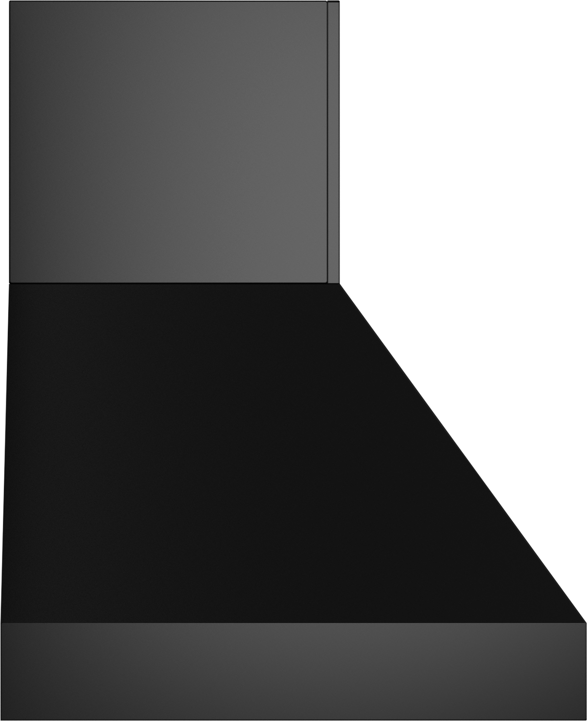 Vent-A-Hood EPTH18-466 BL 66" 1200 CFM Euro Pro Wall Mount Range Hood with High-Capacity Magic Lung Blower, Black Satin