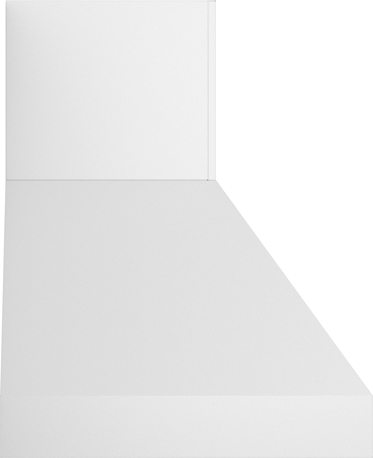 Vent-A-Hood EPXTH18-466 WH 66" 1200 CFM Euro Pro Wall Mount Range Hood with High-Capacity Magic Lung Blower, White