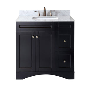 Virtu USA Elise 36" Single Bath Vanity with Marble Top and Square Sink - Luxe Bathroom Vanities Luxury Bathroom Fixtures Bathroom Furniture