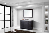 Virtu USA Elise 48" Single Bath Vanity with White Marble Top and Square Sink with Matching Mirror