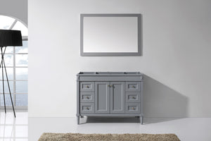 Virtu USA Tiffany 48" Single Cabinet in White