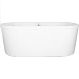Hydro Systems EST6632ATO-WHI ESTEE, FREESTANDING TUB ONLY 66X32 - -WHITE