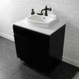 Inflection EV2017 20-Inch Ceramic Bathroom Sink, White