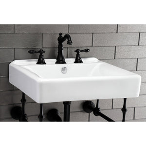 Concord EV2018W38 20-Inch Console Sink Basin (8-Inch, 3-Hole), White