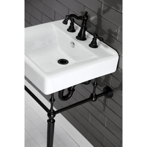 Concord EV2018W38 20-Inch Console Sink Basin (8-Inch, 3-Hole), White
