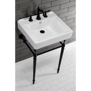 Concord EV2018W38 20-Inch Console Sink Basin (8-Inch, 3-Hole), White