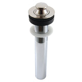 Trimscape EV3006 Brass Lift and Turn Bathroom Sink Drain without Overflow, 17 Gauge, Polished Nickel