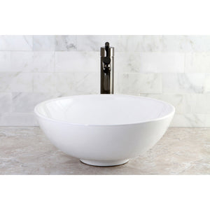 Serene EV4030 Ceramic Round Vessel Sink, White