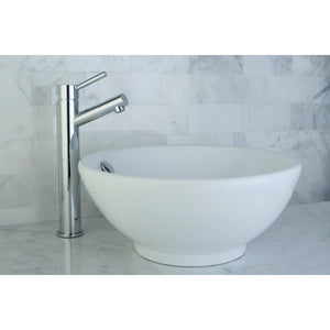 Perfection EV4129 Ceramic Round Vessel Sink, White