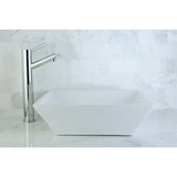 Artisan EV4256 Ceramic Square Vessel Sink, White