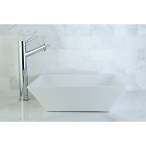 Artisan EV4256 Ceramic Square Vessel Sink, White