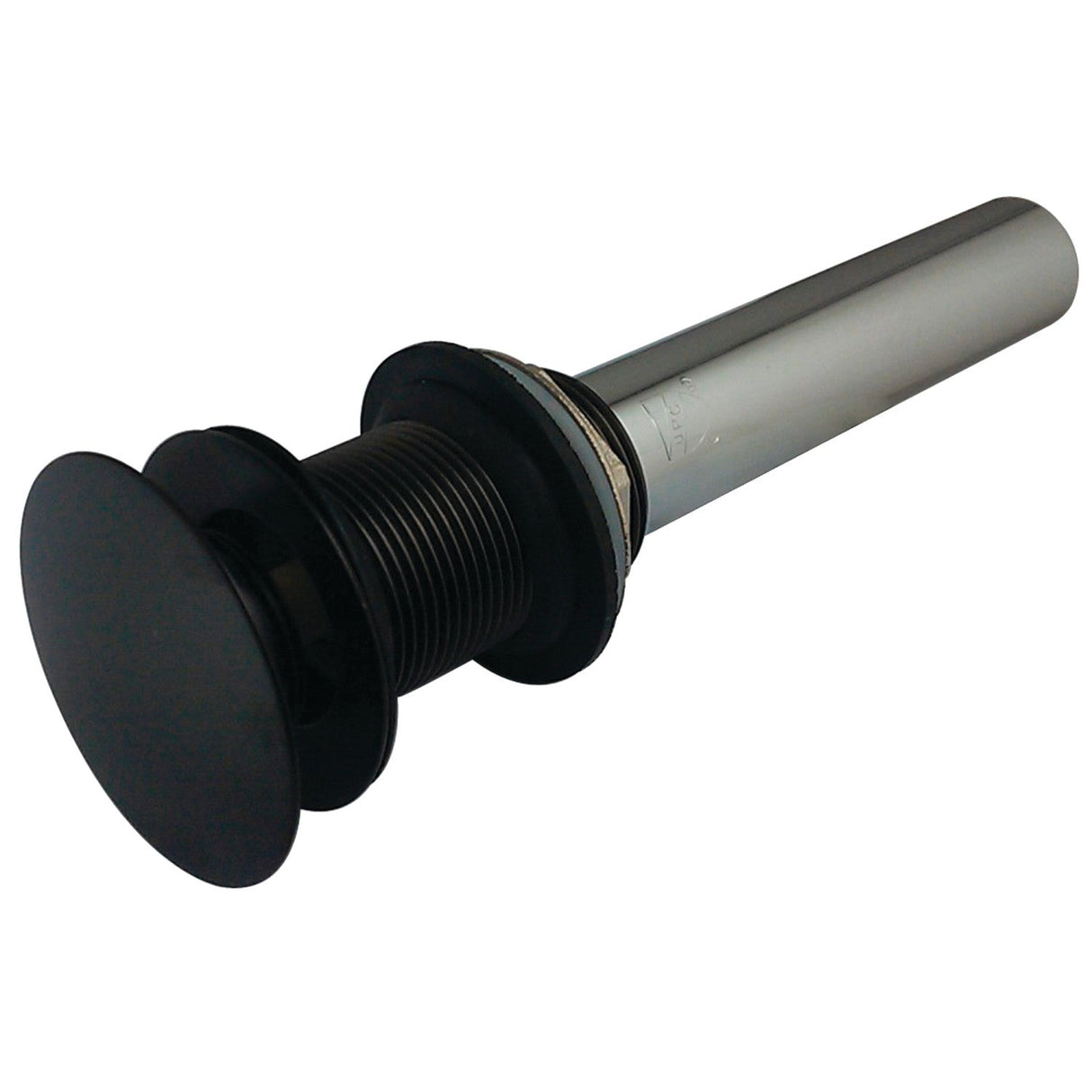 Trimscape EV7005 Brass Push Pop-Up Bathroom Sink Drain without Overflow, 22 Gauge, Oil Rubbed Bronze