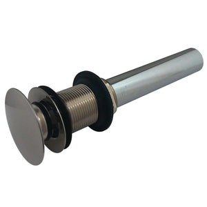 Trimscape EV7008 Brass Push Pop-Up Bathroom Sink Drain without Overflow, 22 Gauge, Brushed Nickel