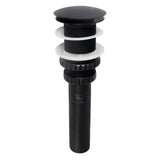 Coronel EV8210MB Brass Push Pop-Up Bathroom Sink Drain, Matte Black
