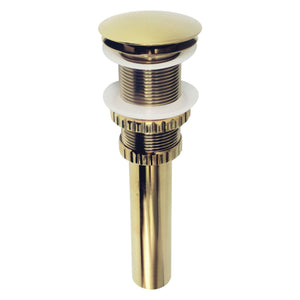Coronel EV8212 Brass Push Pop-Up Bathroom Sink Drain, Polished Brass