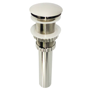 Coronel EV8216 Brass Push Pop-Up Bathroom Sink Drain, Polished Nickel