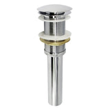Coronet EV8311 Brass Push Pop-Up Bathroom Sink Drain, Polished Chrome