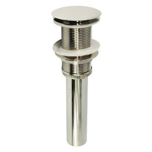 Coronet EV8316 Brass Push Pop-Up Bathroom Sink Drain, Polished Nickel